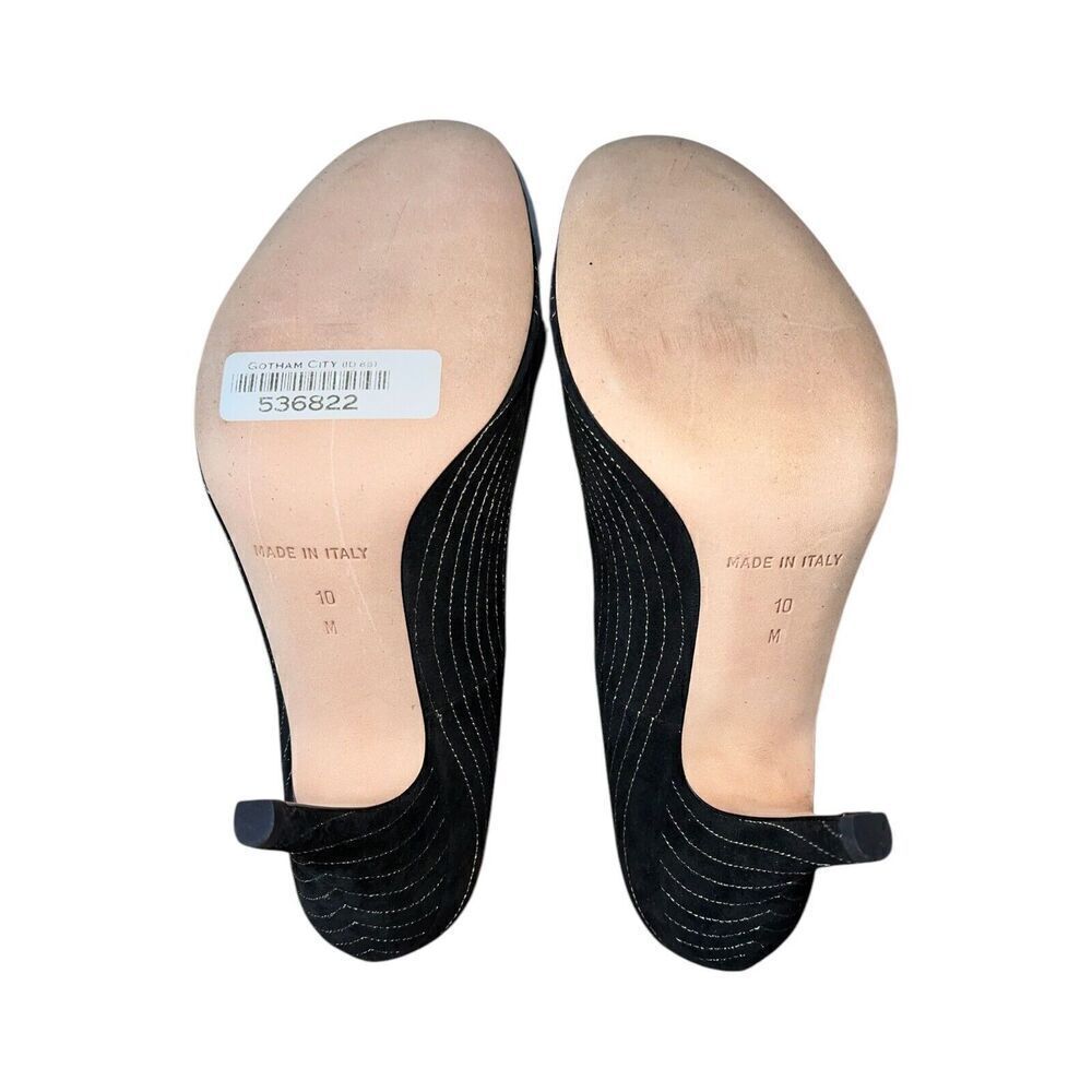 Michael Kors Black Suede Open Toe Chagall Heels Womens Size 10 read description - Picture 10 of 11